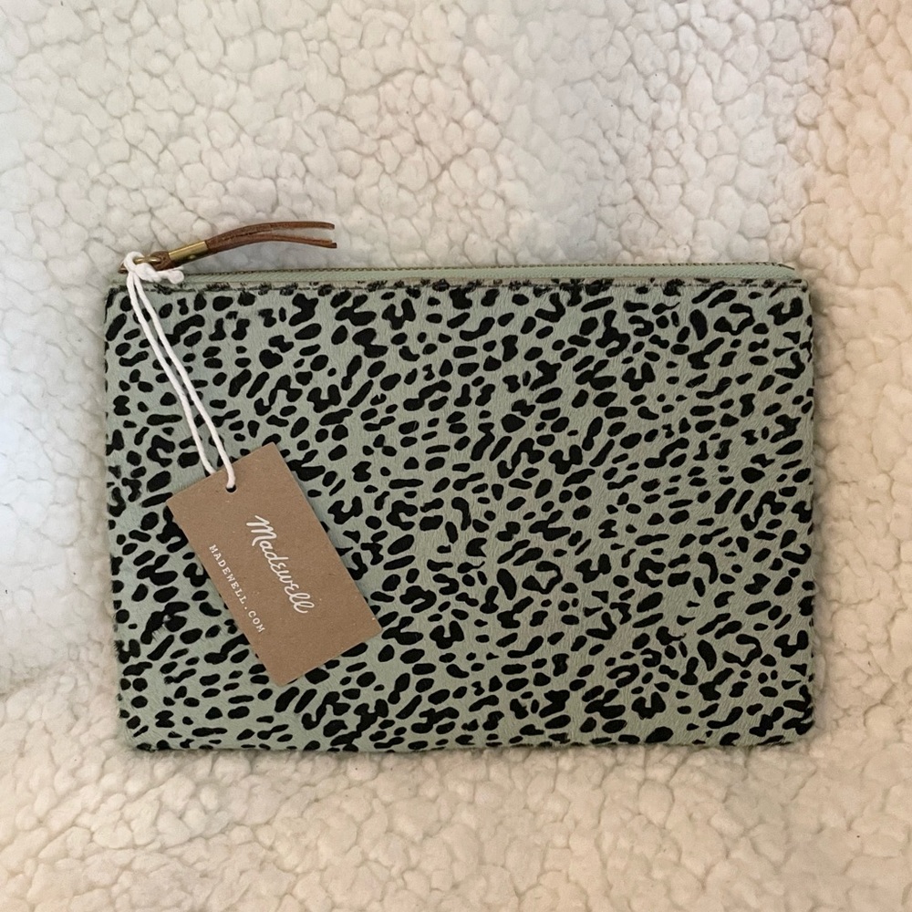 NWT Madewell Calf Hair Clutch
